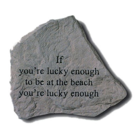 Kay Berry If You-re Lucky Enough To Be At The Beach - Garden Accent - 5.25 Inches x 4.5 Inches KA313540